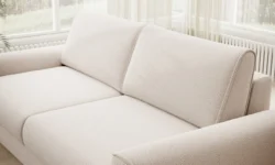 Sofa rozkładana Capri 120 w tkaninie Onega-14 w nowoczesnym salonie
