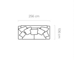 Kanapa rozkładana Deluxe w tkaninie Poso-100, elegancka i funkcjonalna sofa do salonu w stylu glamour