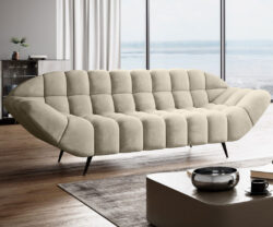 Sofa Gappa 2 osobowa tapicerowana tkaniną Monolith-2 w nowoczesnym salonie