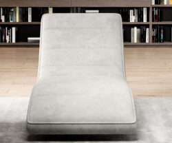 Szezlong MINT w tkaninie Abriamo-4 w jasnym kolorze, elegancki i nowoczesny mebel do salonu