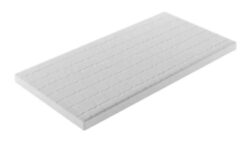 Dwustronna nakładka topper Arpino 5 cm 80x200 cm z pianki wysokoelastycznej i zdejmowanym pokrowcem H2