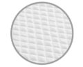 Dwustronny topper Visco+Lateks Tencel 6 cm 80x200 cm z pokrowcem antyalergicznym i dwoma poziomami twardości