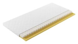 Dwustronny topper Visco Lateks Tencel 6 cm 80x200 cm z zdejmowanym pokrowcem H2 H3