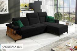 Narożnik nierozkładany Belutti I w tkaninie Casablanca-2301, nowoczesny i stylowy mebel tapicerowany