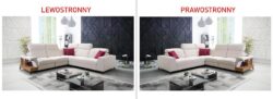 Narożnik nierozkładany Belutti III w tkaninie Casablanca-2301, nowoczesny mebel tapicerowany w kolorze szarym