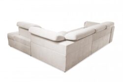 Narożnik rozkładany Ravello VII w tkaninie Wind-05 w nowoczesnym salonie