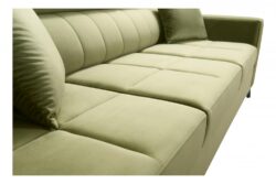 Kanapa rozkładana Side w tkaninie Magic Velvet-2294 w nowoczesnym salonie