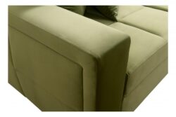 Kanapa rozkładana Side w tkaninie Magic Velvet-2294 z regulowanymi zagłówkami i pojemnikiem na pościel