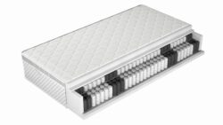 Materac kieszeniowy Unique Silver 70x200 z antybakteryjnym pokrowcem z jonami srebra