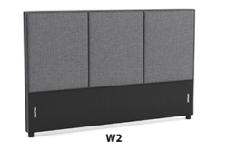 Łóżko tapicerowane Puro W2 140x200 z wysokim zagłówkiem w nowoczesnym stylu