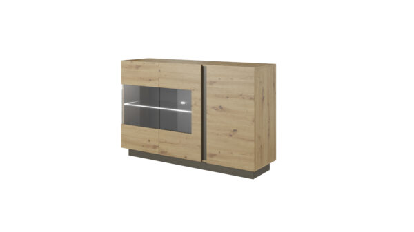 Komoda Arco 138 3D z witryną - obrazek 2