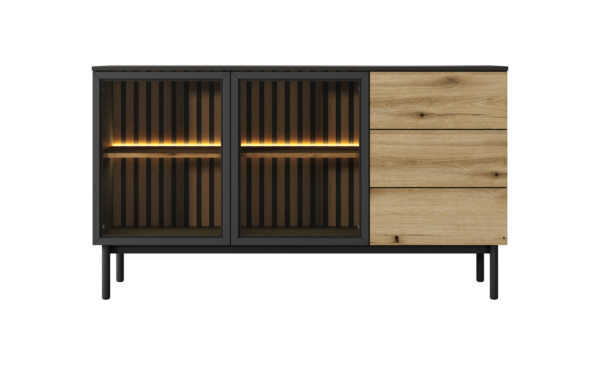 Komoda Lang 150 2D3S LED - obrazek 3