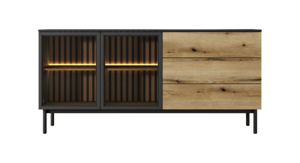 Komoda Lang 180 2D3S LED - obrazek 3