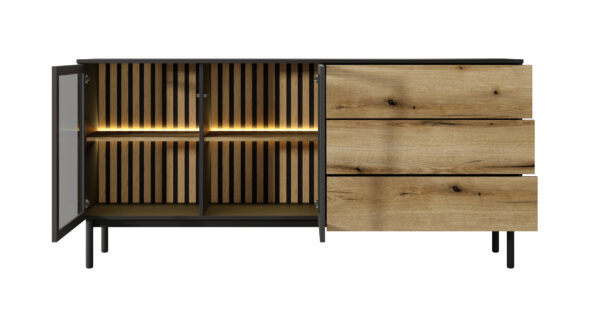 Komoda Lang 180 2D3S LED - obrazek 4
