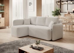 Narożnik rozkładany Hadson w tkaninie Royal-01 o nowoczesnym designie i funkcji spania