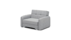 Sofa rozkładana Laine 1 osobowa w tkaninie Poco-03, nowoczesny design, funkcja spania i pojemnik na pościel