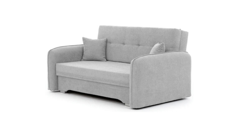 Sofa rozkładana Laine 3 osobowa w tkaninie Poco-03 z funkcją spania i pojemnikiem na pościel