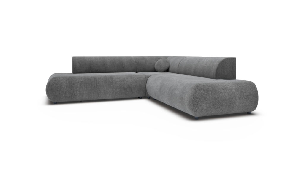 Narożnik rozkładany Puente II w nowoczesnym stylu z tkaniną do wyboru, idealny do przestronnych wnętrz