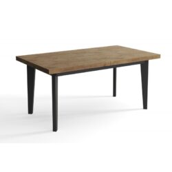 Stół rozkładany Skandynawski 140x80 cm z wstawką 40 cm, blat laminowany, nogi z drewna bukowego