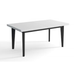 Stół rozkładany Skandynawski 140x80 cm z wstawką 40 cm, blat laminowany, nogi z drewna bukowego