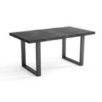 Loftowy stół Metal Prosty 140x80 cm z metalową ramą i laminowanym blatem w kilku kolorach