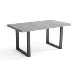 Loftowy stół Metal Prosty 140x80 cm z metalową ramą i laminowanym blatem w kilku kolorach