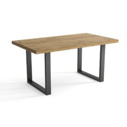 Loftowy stół Metal Prosty 140x80 cm z metalową ramą i laminowanym blatem w kilku kolorach