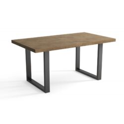 Loftowy stół Metal Prosty 140x80 cm z metalową ramą i laminowanym blatem w kilku kolorach