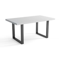 Loftowy stół Metal Prosty 140x80 cm z metalową ramą i laminowanym blatem w sześciu kolorach