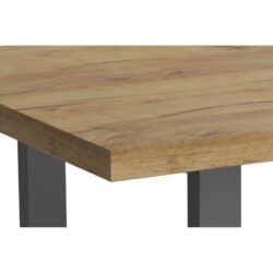 Loftowy stół Metal Prosty 140x80 cm z metalową ramą i laminowanym blatem w kilku kolorach