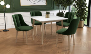 Stół rozkładany Skandi 160x90 + wstawka 1x50 FORNIR