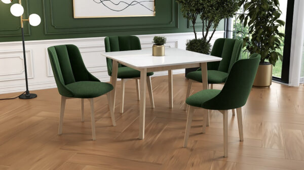 Stół rozkładany Skandi 160x90 + wstawka 1x50 FORNIR - obrazek 1