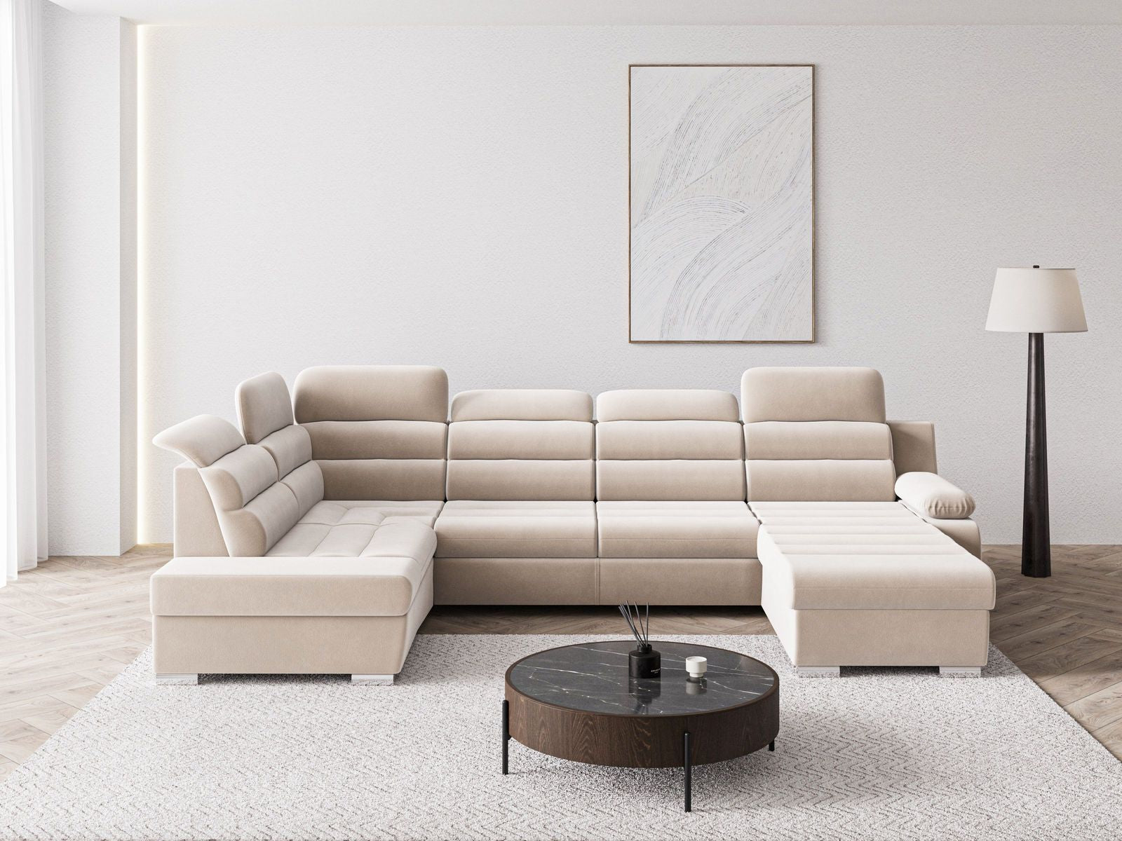 Narożnik Amber U rzut z góry